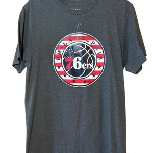 Philadelphia 76ers Adidas NBA T-Shirt - Gray- Medium